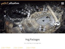 Tablet Screenshot of alhashmitours.com
